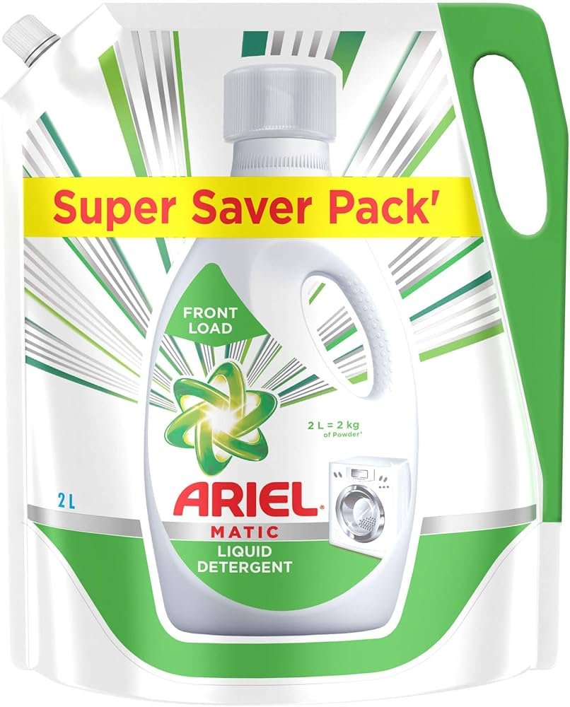 Ariel Front Load Liquid Detergent (Pouch) 2 Ltr