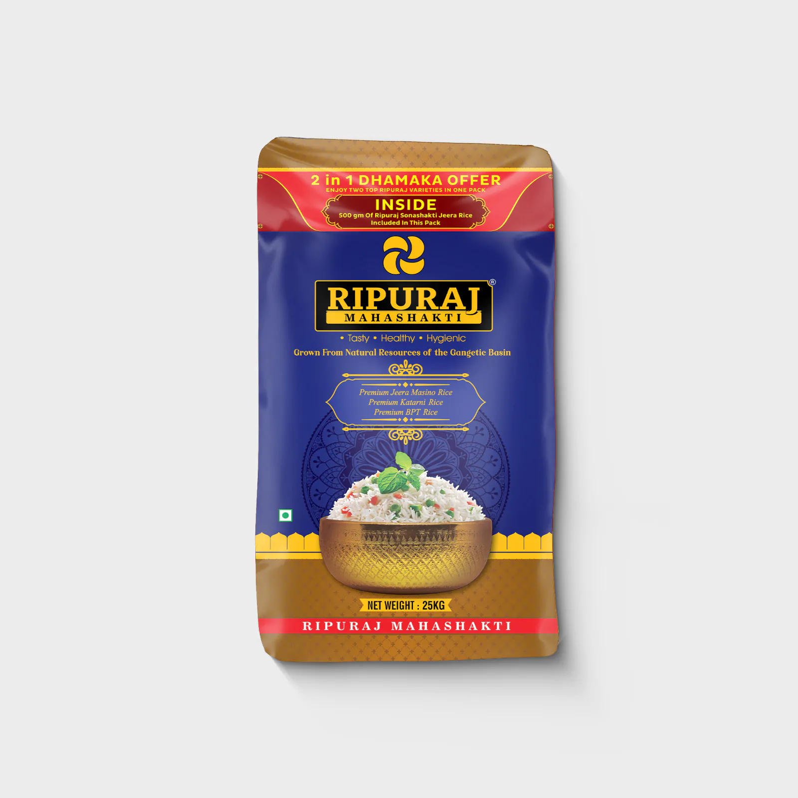 Ripuraj Mahashakti Jeera BPT Rice 26 kg