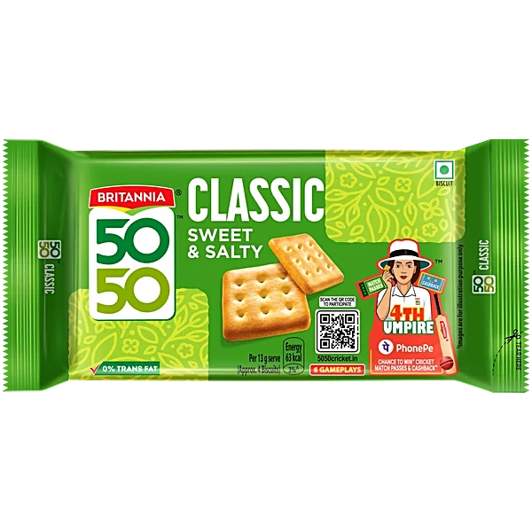 Britannia 50 50 Sweet & Salty (Mrp 35/-)