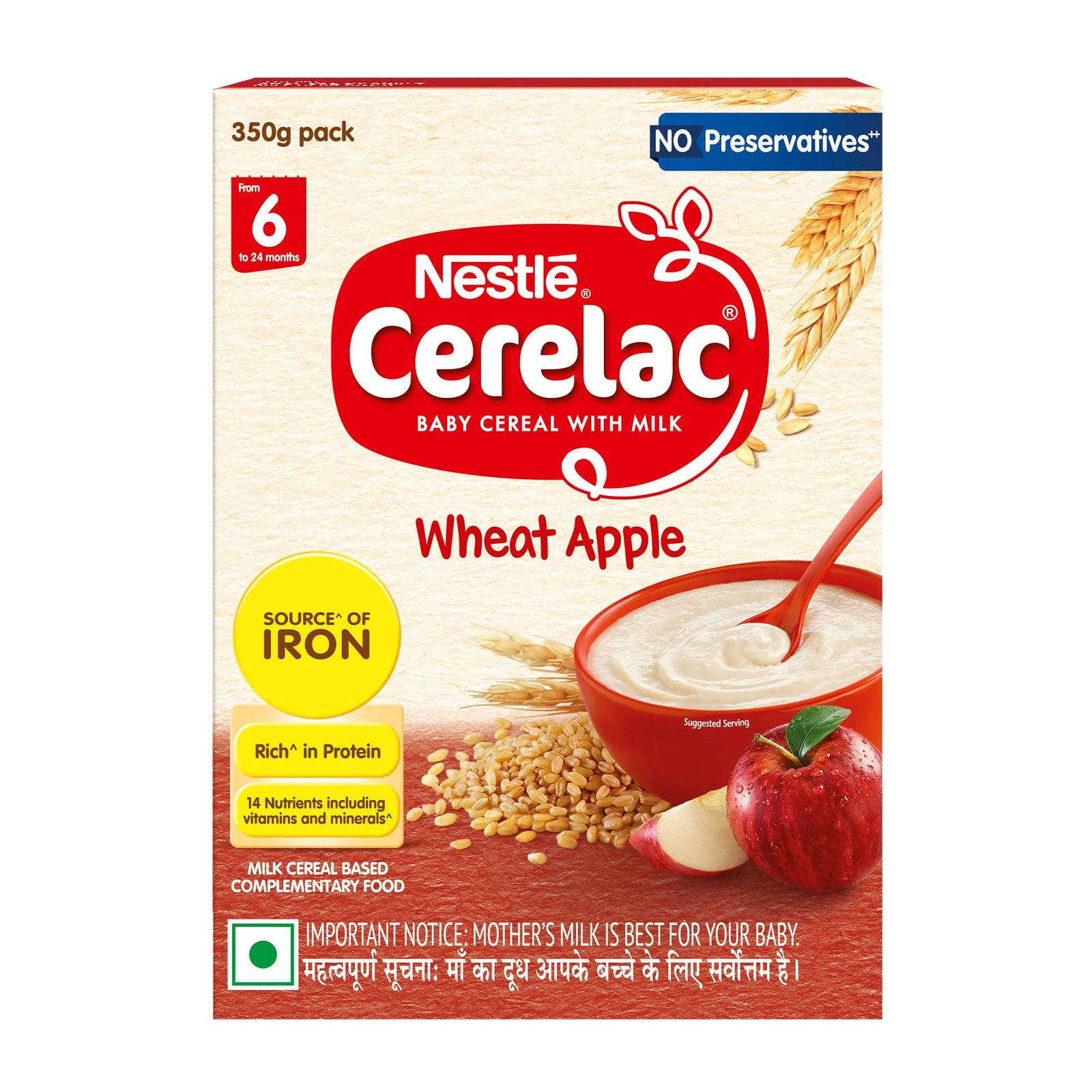 Cerelac Wheat Apple (6 to 24 Months)