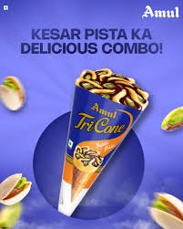 Amul Kesar Pista Tricone