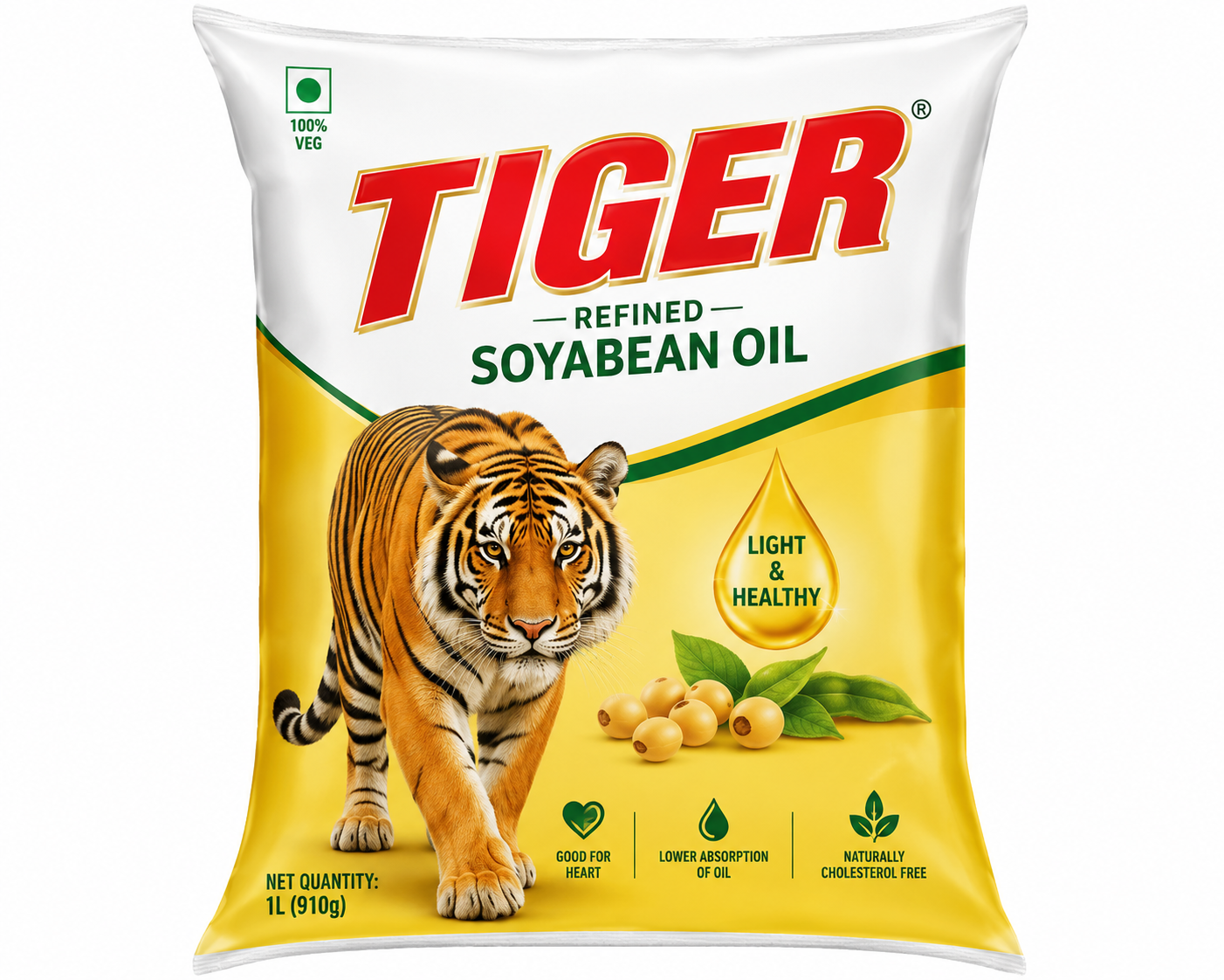 Tiger Refined Soyabean Oil 730 Ml