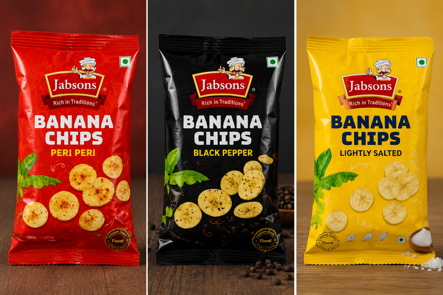 Jabsons Banana Chips Black Pepper