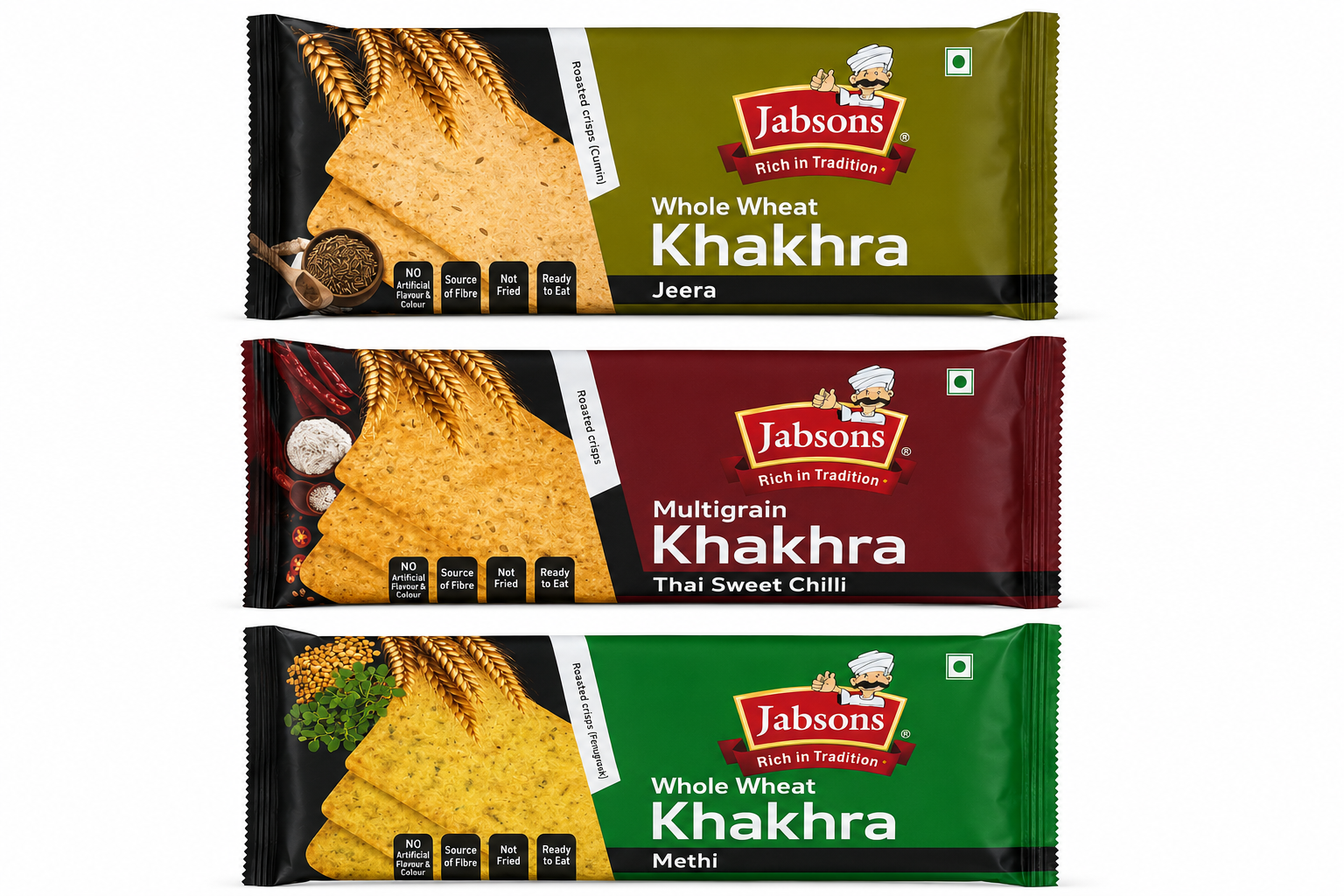 Jabsons Whole Wheat Khakhra Methi