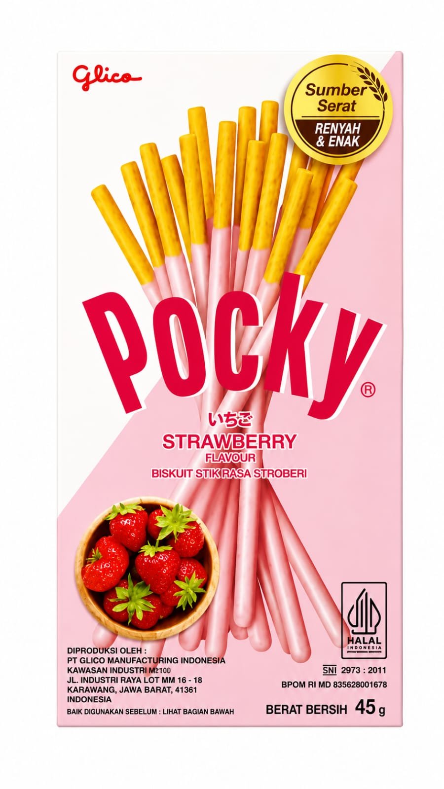 Pocky Biskuit Stik Strawberry (Imported)