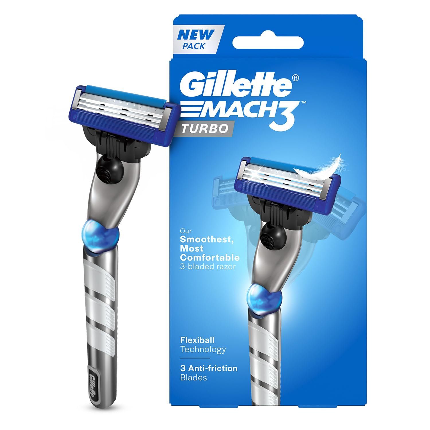 Gillette Mach 3 Manual Shaving Razor (Mrp 275/-)