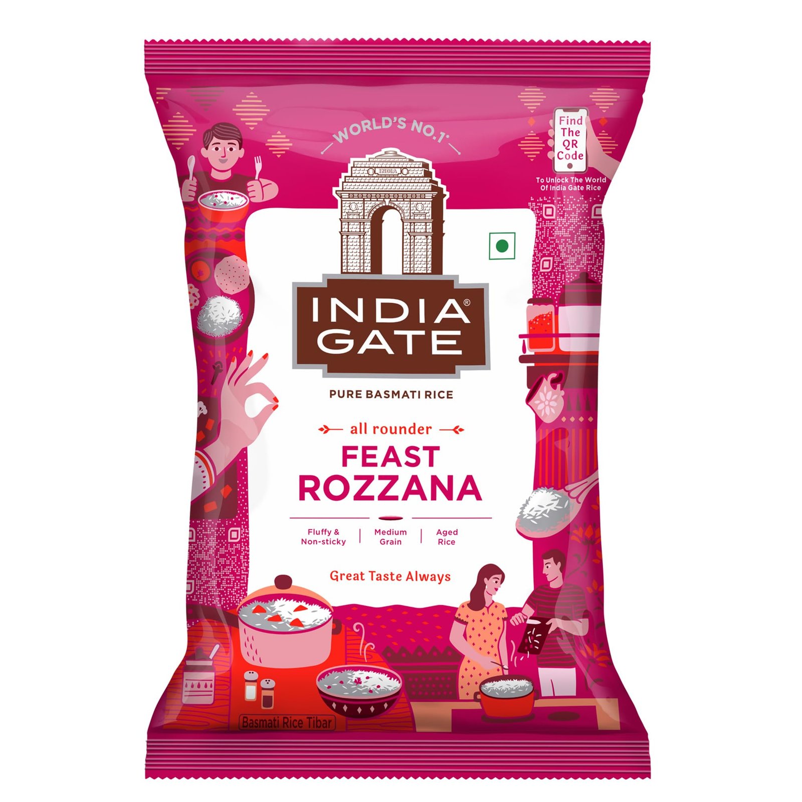 India Gate Rozzana Basmati Rice 1 kg