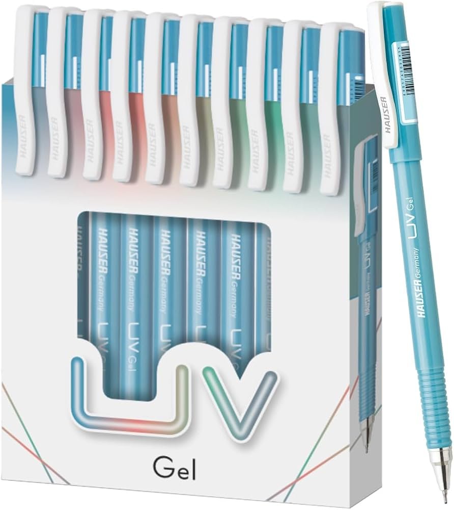 Hauser UV Gel Pen Blue (Pack of 10)