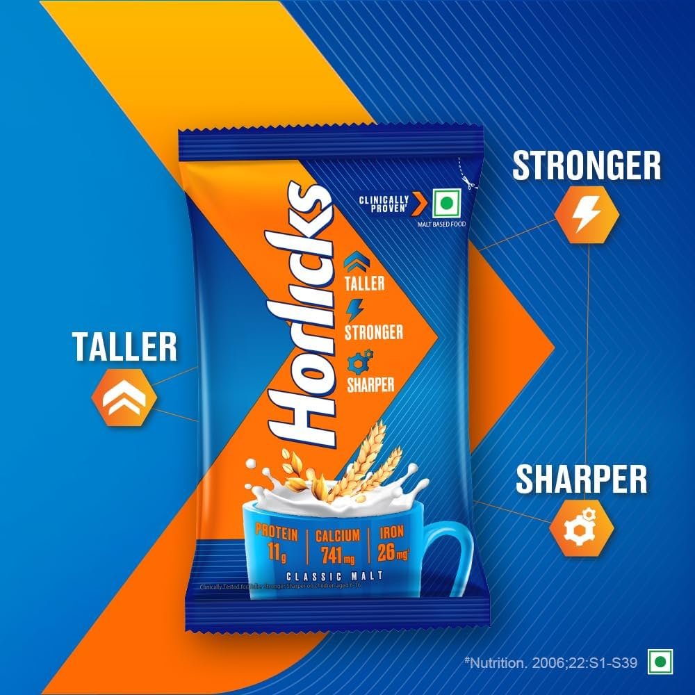 Horlicks Classic Malt Pouch 500 G