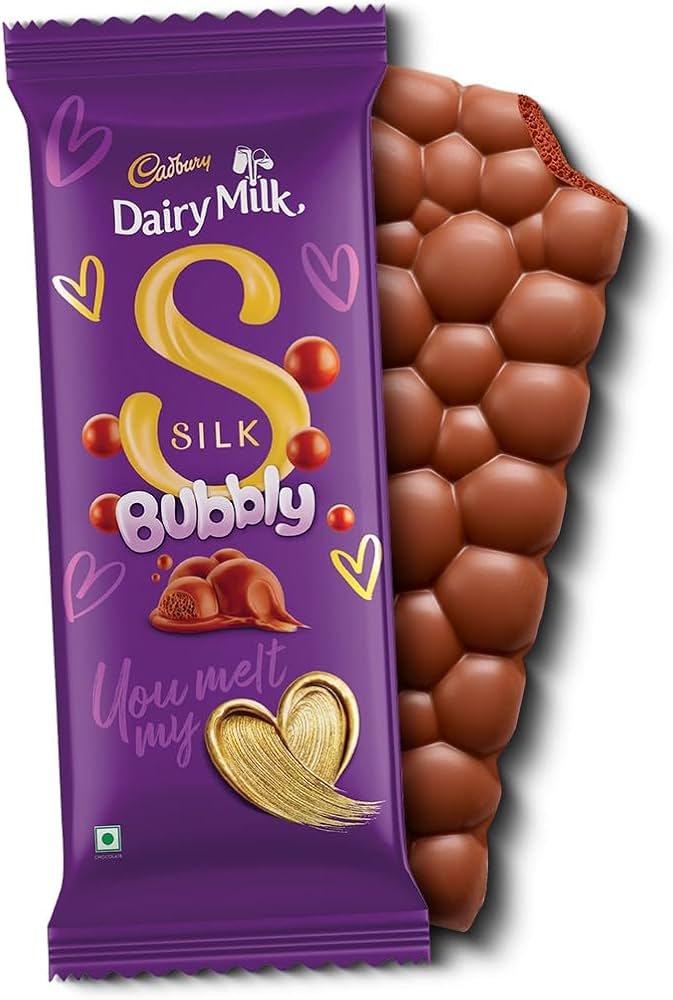Cadbury Dairy Milk Silk Bubbly (Mrp 214/-)