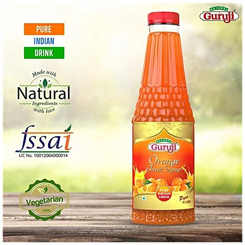 Guruji Orange Fruit Sharbat 1 ltr