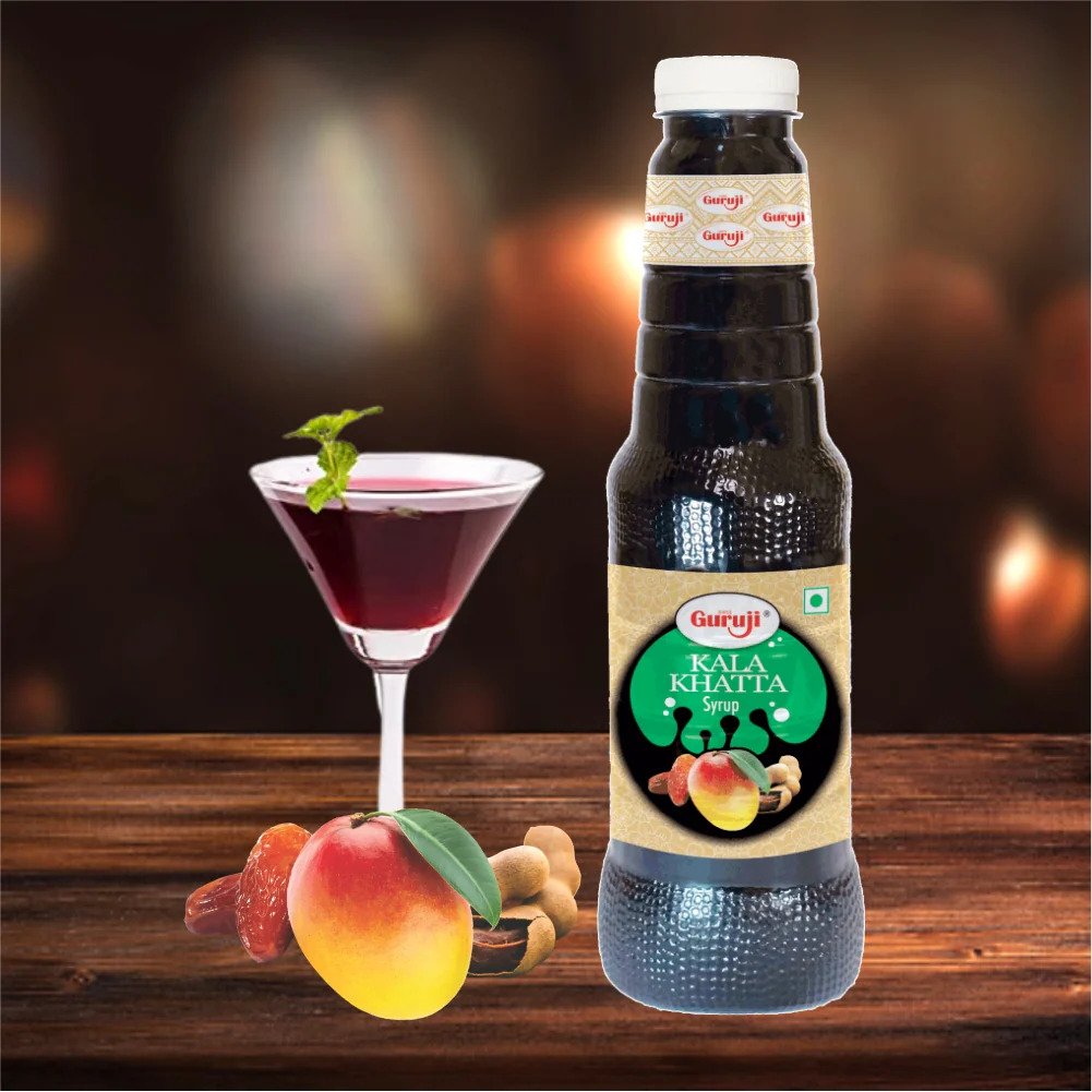 Guruji Kala Khatta Sharbat 1 ltr
