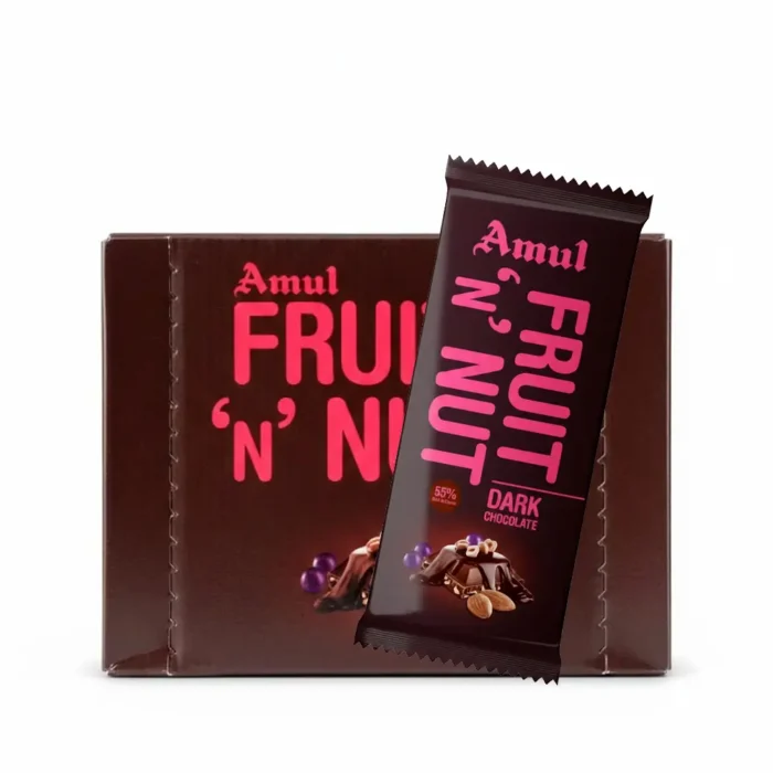 Amul Fruit & Nut Dark Chocolate 40 g (Mrp 45/-)