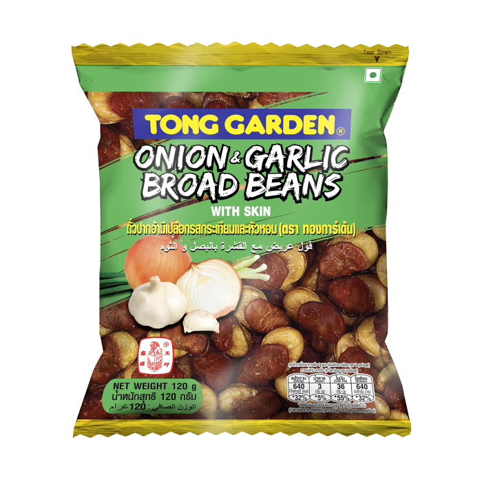 Tong Garden Onion & Garlic Broad Beans 120 g