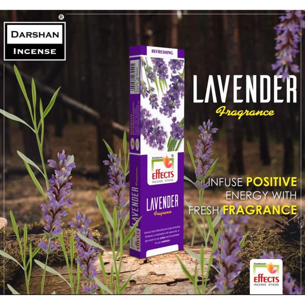Darshan Effects Lavender Agarbati (Mrp 25/-)
