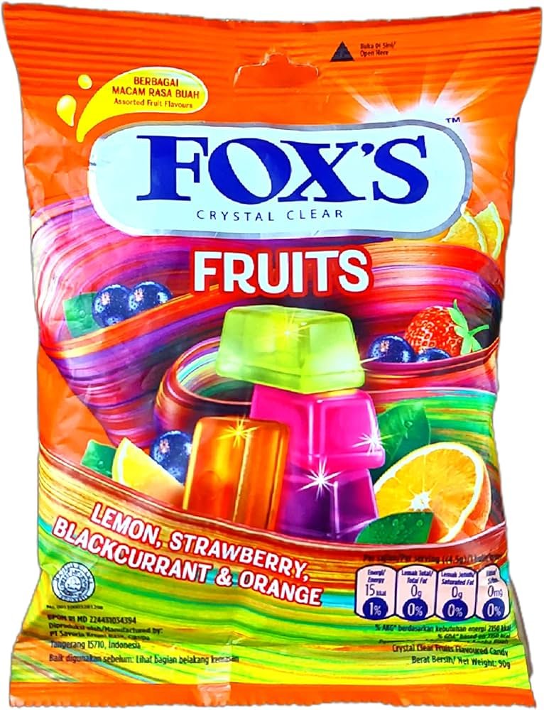 Fox's Crystal Clear Candy Fruits (Imported)