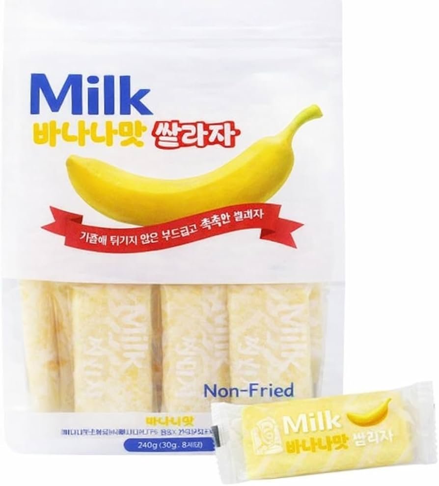 Bon Fire Korean Rice Cracker Banana (30 Pcs) (Imported)