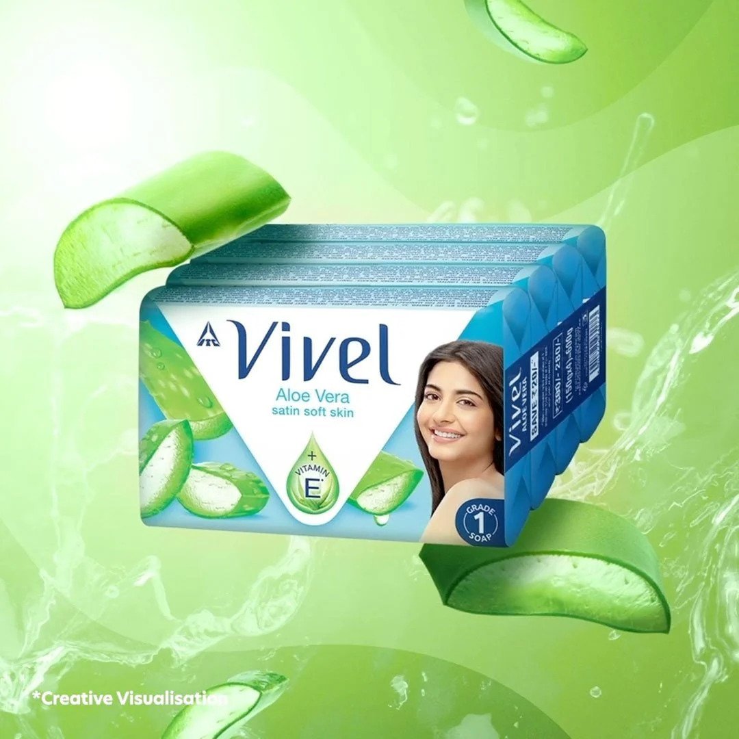 Vivel Aloe Vera Vitamin E Soap (Buy 4 Get 1 Free)