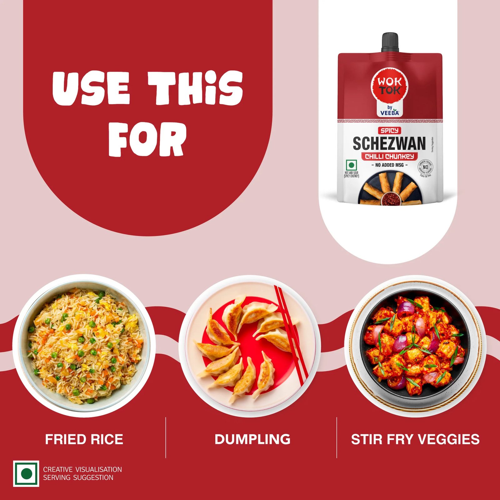 Wok Tok Spicy Schezwan Chilli Chunkey 100 g