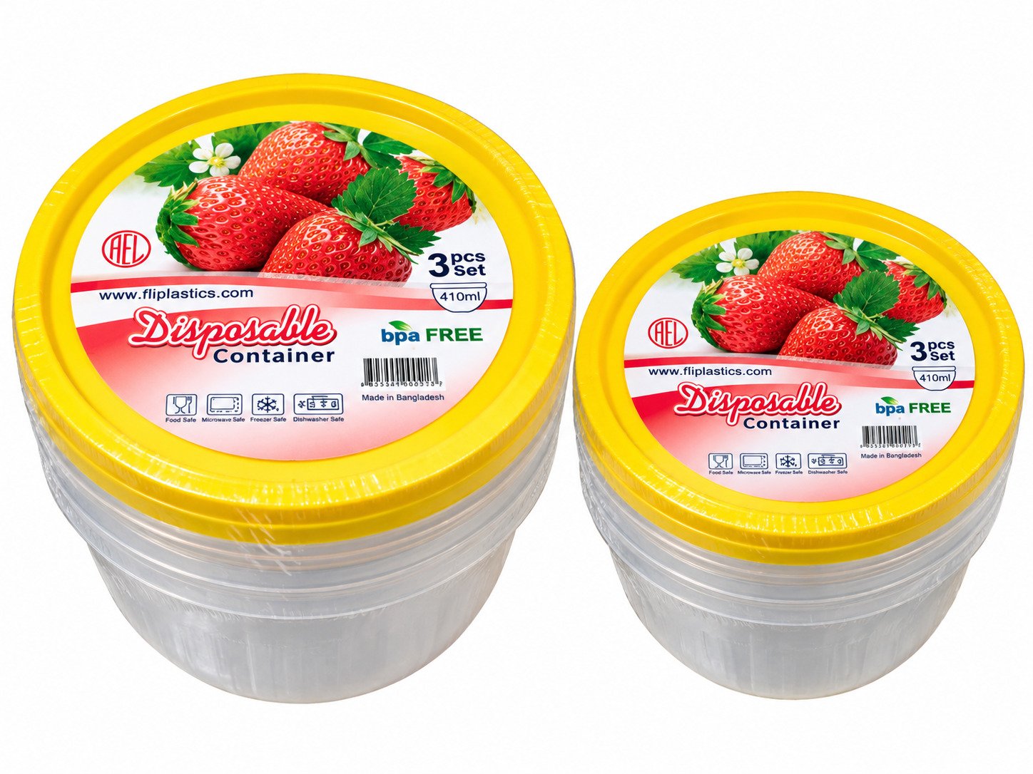 RFL Disposable Container Set of 3