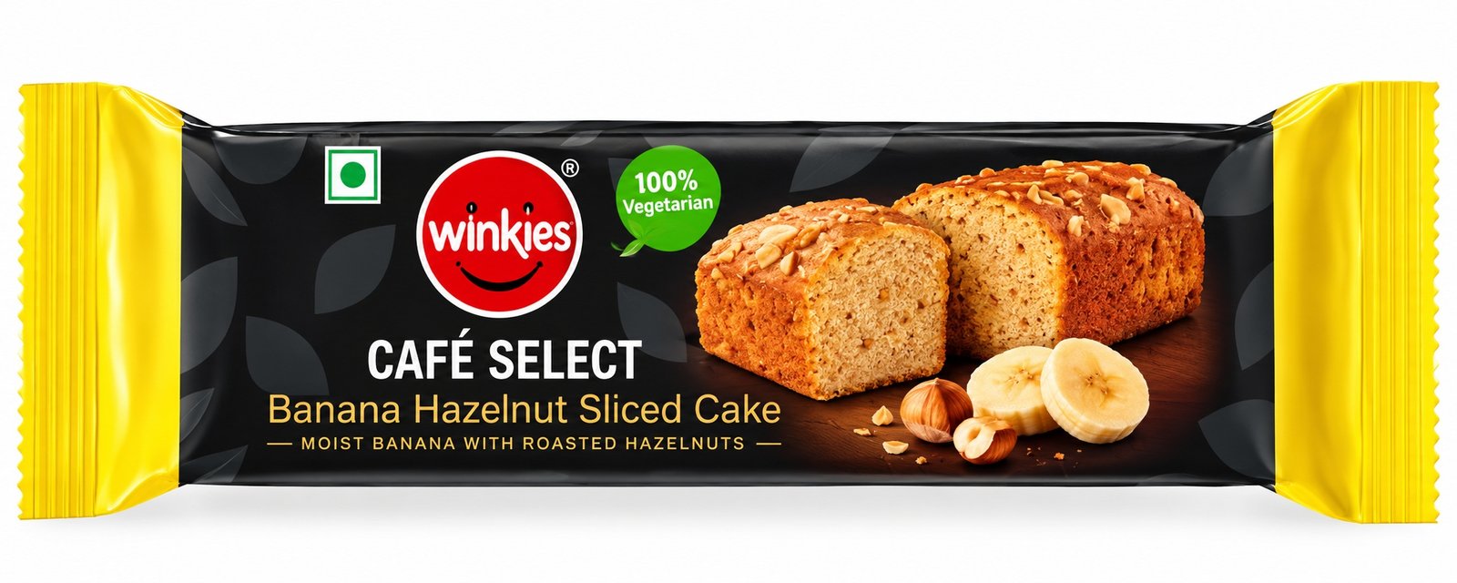 Winkies Cafe Select Banana Hazelnut Sliced Cake