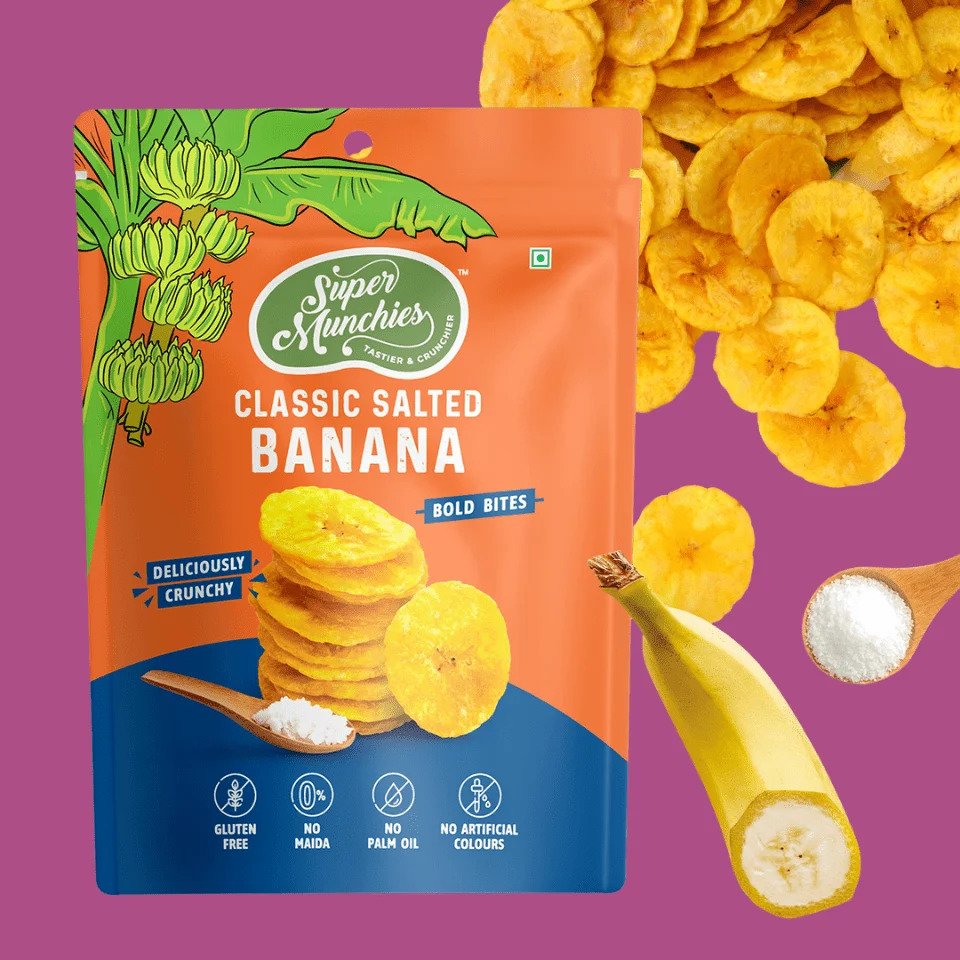 Super Munchies Classic Salted Banana Chips
