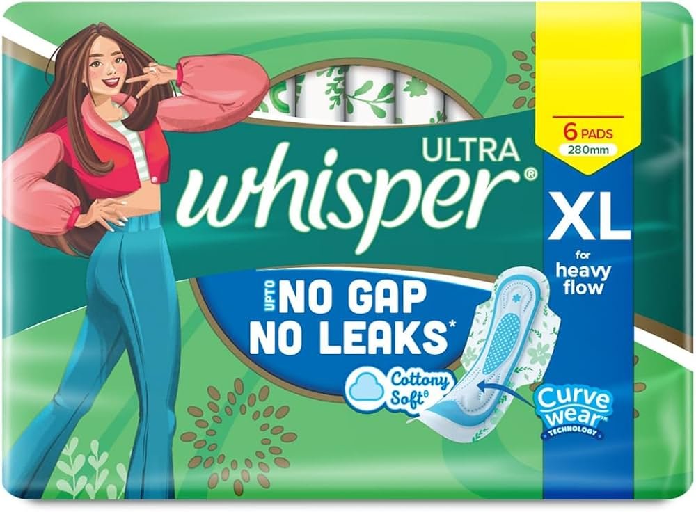 Whisper Ultra No Gap No Leaks XL (6 Pads)